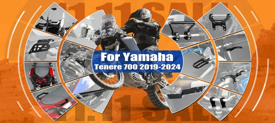 Für Yamaha Tenere 700 2019–2024 2023, Windschutzscheibe, Windschutzscheiben-Einsteller, Windschutzscheibenhalterung, Tenere 700 XTZ 700 2019–2024 – Detail 1