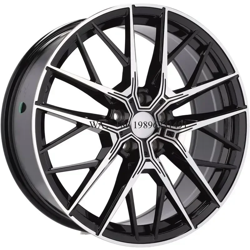 Wmwmnu Polished Black 19x8.0 Inch Passenger Car Alloy Wheel Rim for X1 F48 X2 F39 1 Series F40 2 Series Gran Tourer