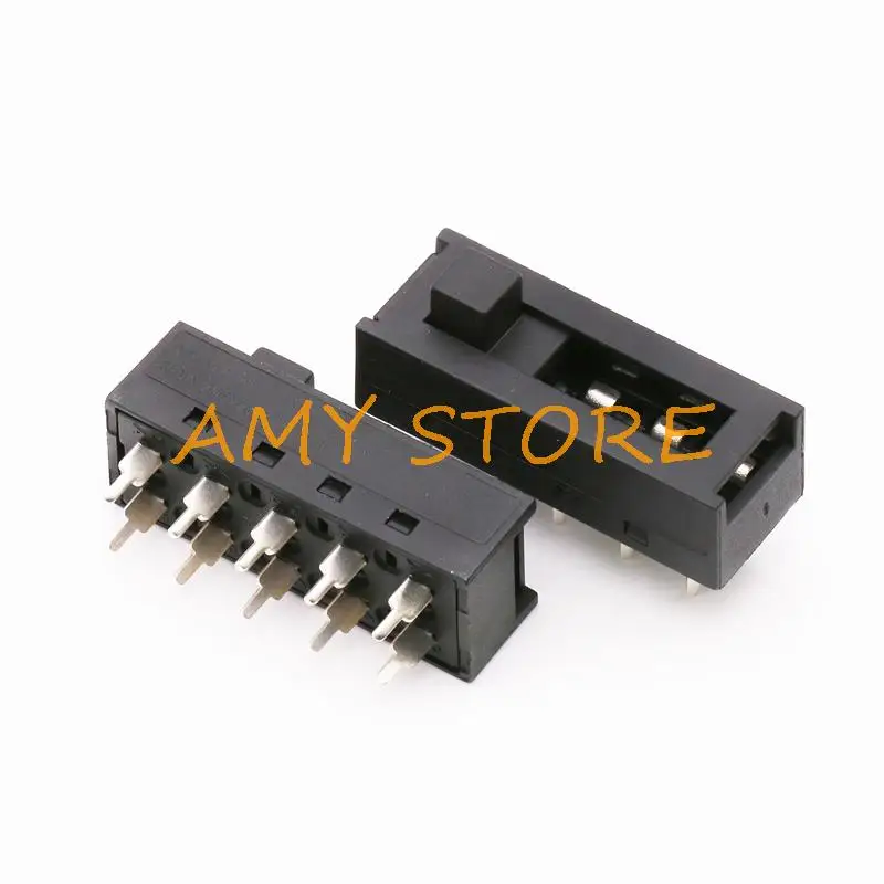 2pcs 2/4Positions 6/10Pins SS-22N02 SS-24N02 Hot Cold Air Cylinder Toggle Slide DIP Switch for Electric Hair Salon Dryer Blower