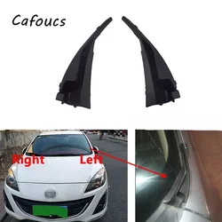 Front Windshield Grille Drain Panel Moulding Cover Fender Decoration Cap For Mazda 3 2011 2012 2013 2014