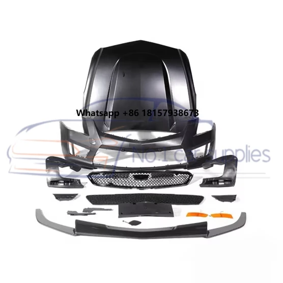 

Car Parts PP Plastic Front Bumper ATSL Engine Hood Bodykit For Cadillac 2 Generation V Style Body Kit 2013-2019