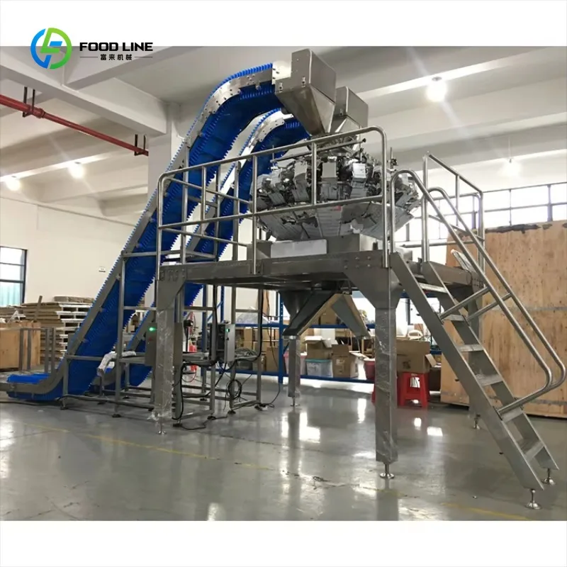 Full Automated Multihead Weighing Snack Grain Food Packaging Machine Coffee Bean Plastic Bag Premad Bag Packing Machine