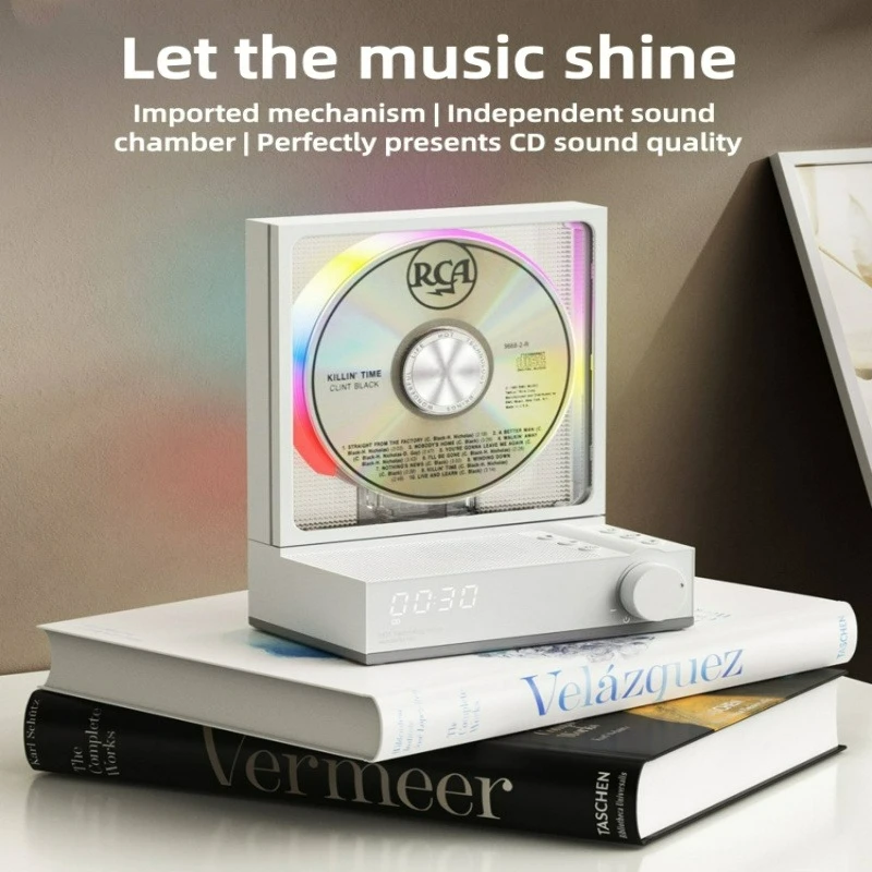 C229 CD Player Two-way Bluetooth5.3 Fever Level Audio All-in-one Player Support MP3 CD CD-R CD-RW  U Disk/TF Card Play 3.5mm