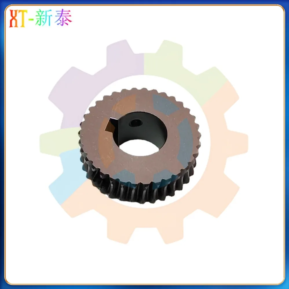 Best Quality 55x25x23mm 134 Teeth Black CD Rubber Cloth Worm Gear