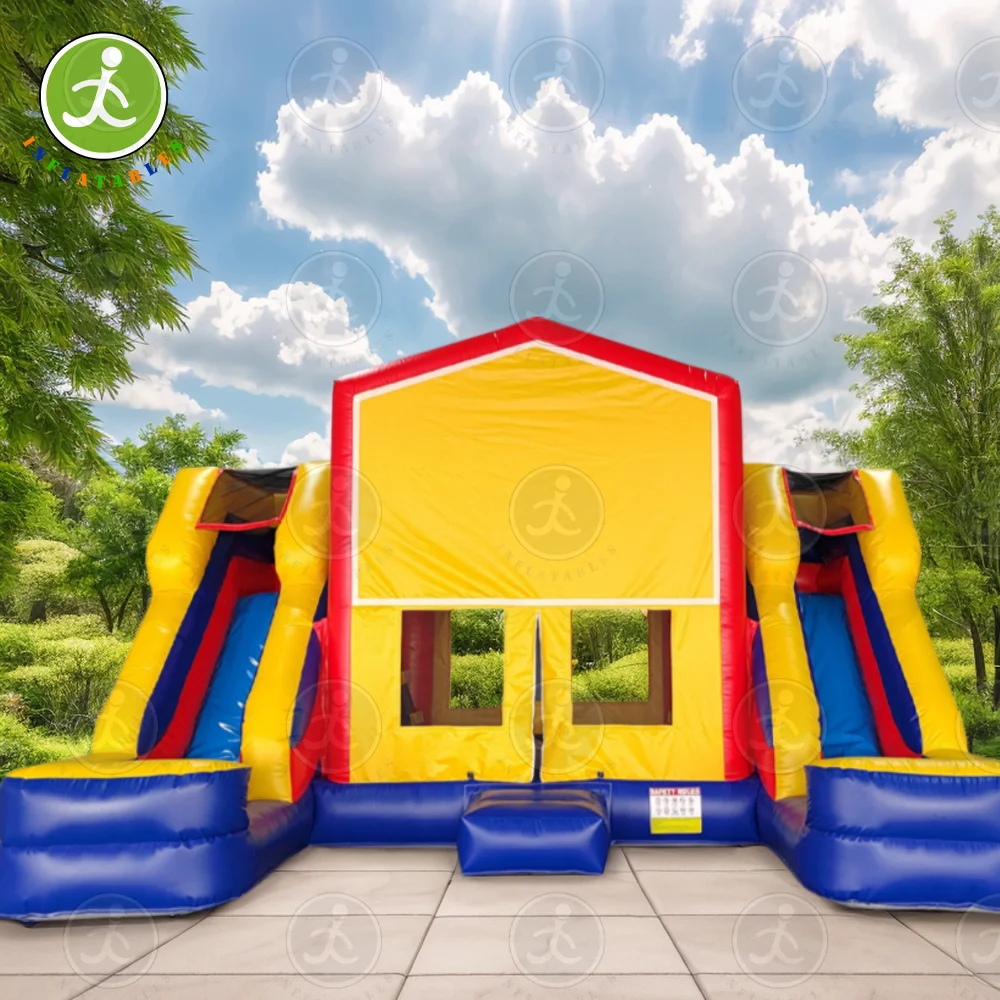 Inflatable bounce slide combination inflatable bounce moon walk jumping castle children adult bounce house hot sale high quality