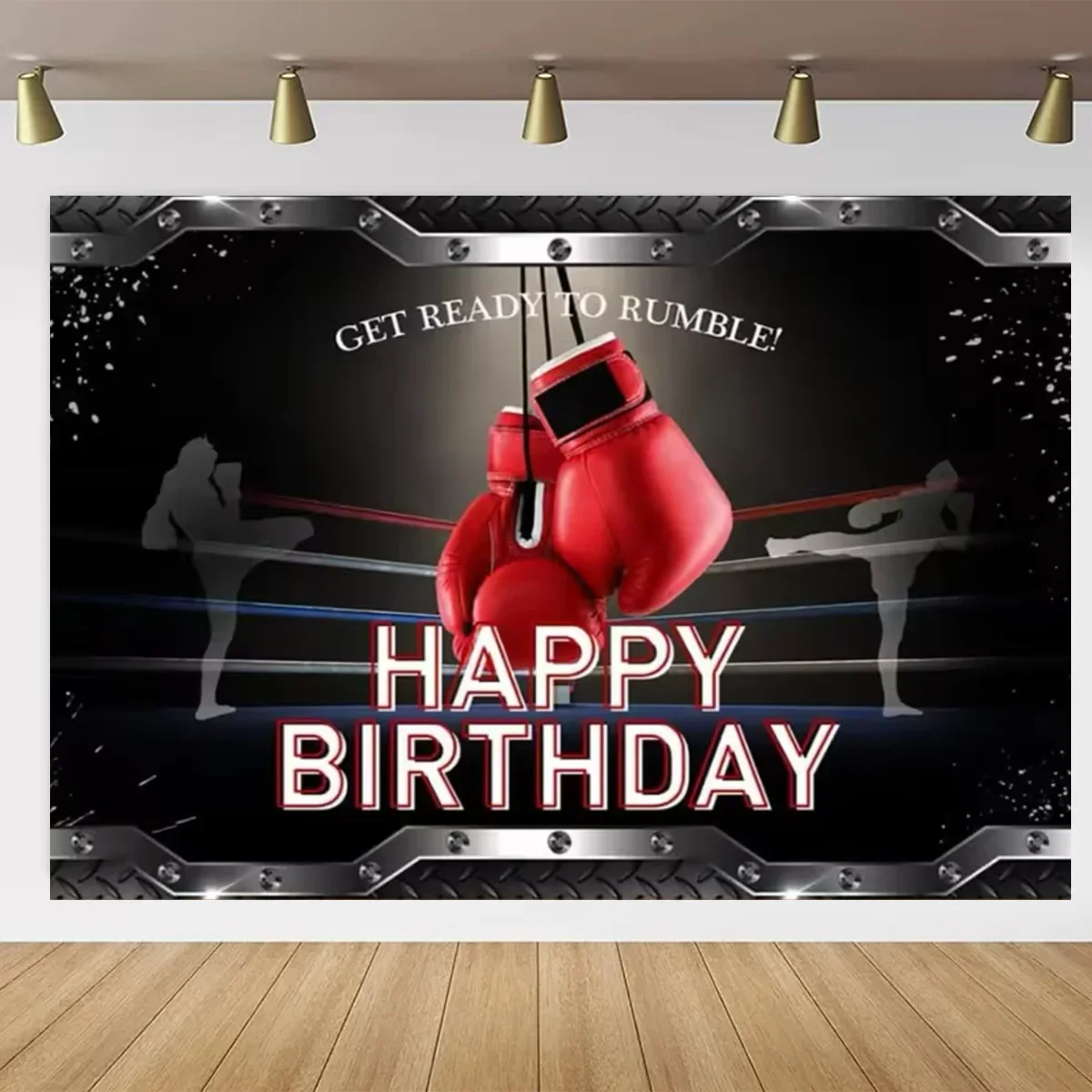 Boxen Thema Hintergründe Geburtstag Party Dekoration Jungen Geburtstag Party Banner Boxen Sport Spiel Hintergrund