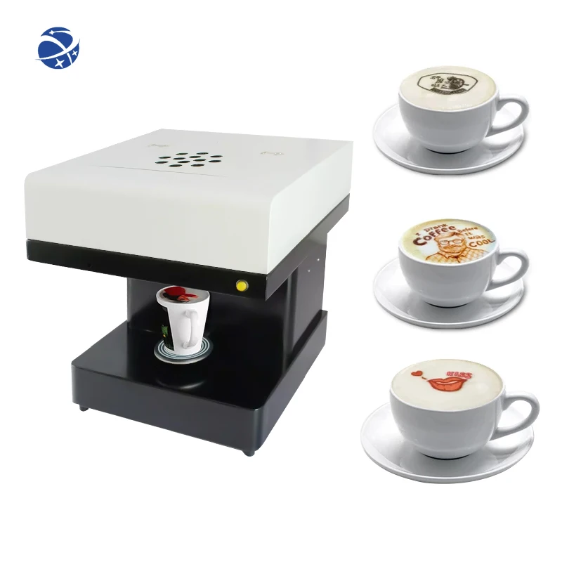 

Yunyi 3D High Resolution Edible Inkjet Printing Machine coffee printer for coffee Custom pictures logo latte art print