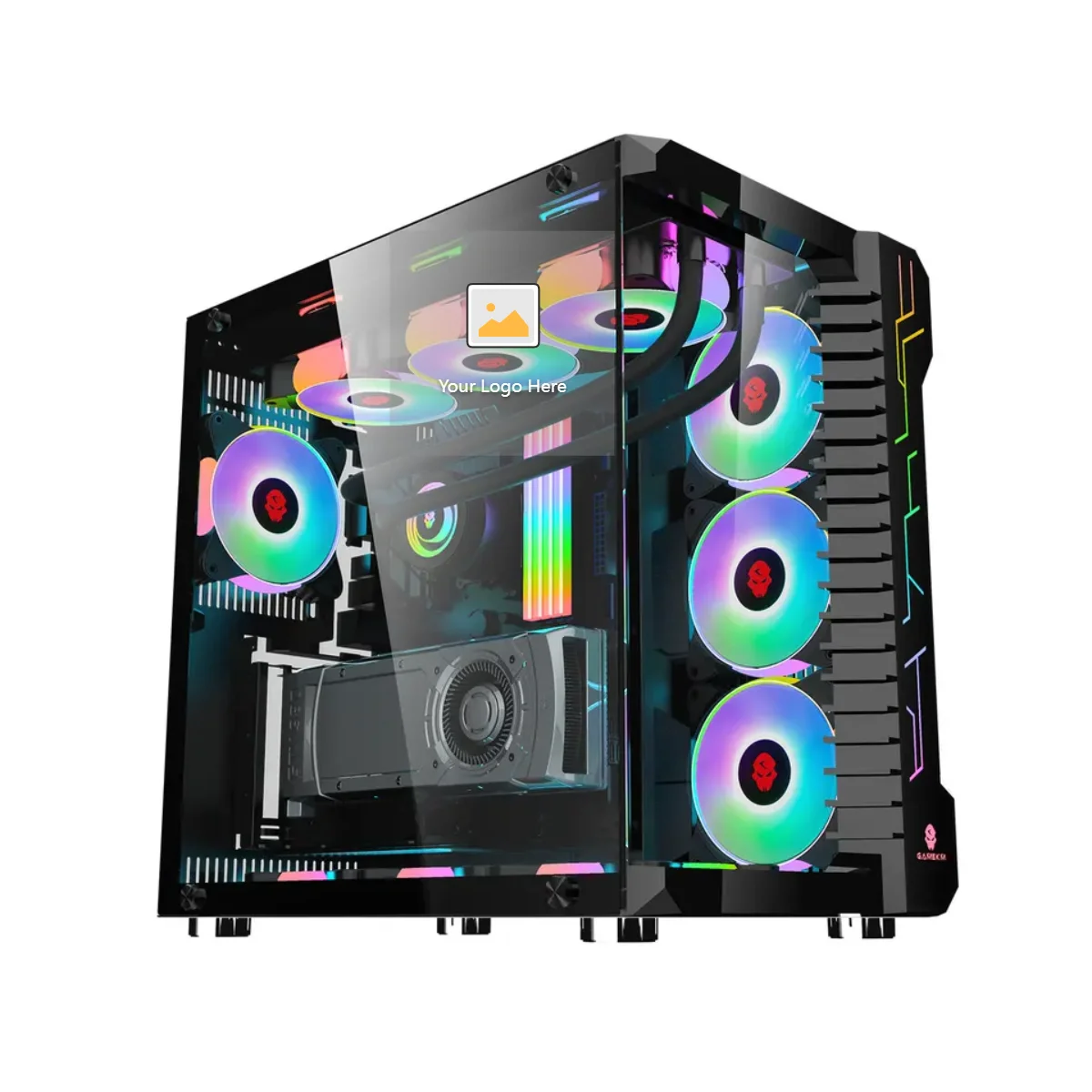 Imagem -03 - Aotesier-gaming pc Computador Desktop Construído em Win10 16gb de Ram Ssd 1tb Hdd Gtx 1050ti Core E52650 Processador Venda Quente Novo