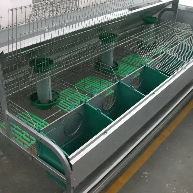 Factory Wholesale Professional Commercial Rabbit Cage Galvanized Welded Rabbit Farming Cage with Accessories