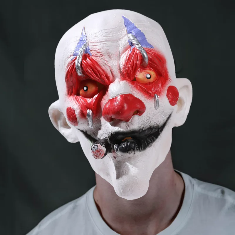 

Red Nose Clown Mask Funny Latex Head Cover Halloween Ball Cosplay Props