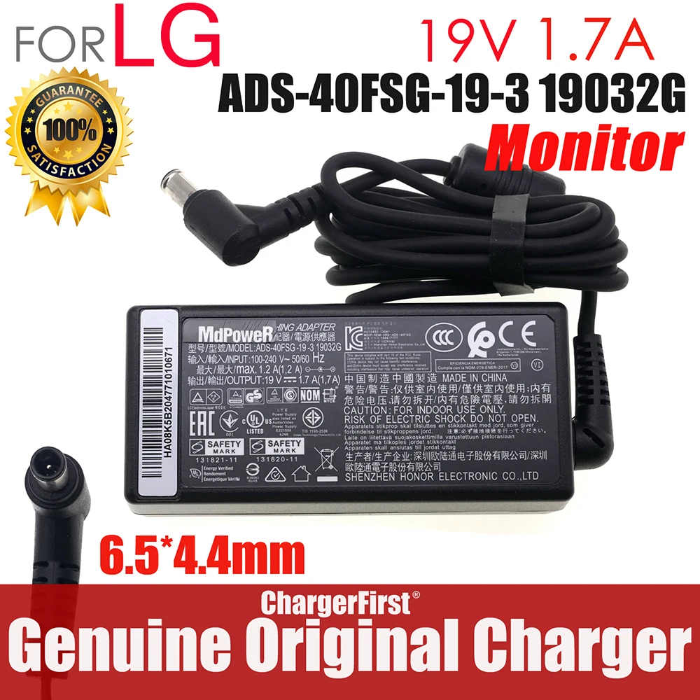 AC Adaptor Charger MBA1346 19V 1.7A For LG Switching Adapter ADS-40SG-19-2 19032G Portable Bluetooth Speaker, Model PK7