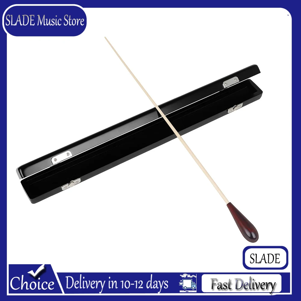  Baqueta Musical de Arce Negro de Alta Calidad para Actuaciones de Banda con Caja de Almacenamiento, Accesorio y Pieza Profesional para Instrumentos Musicales