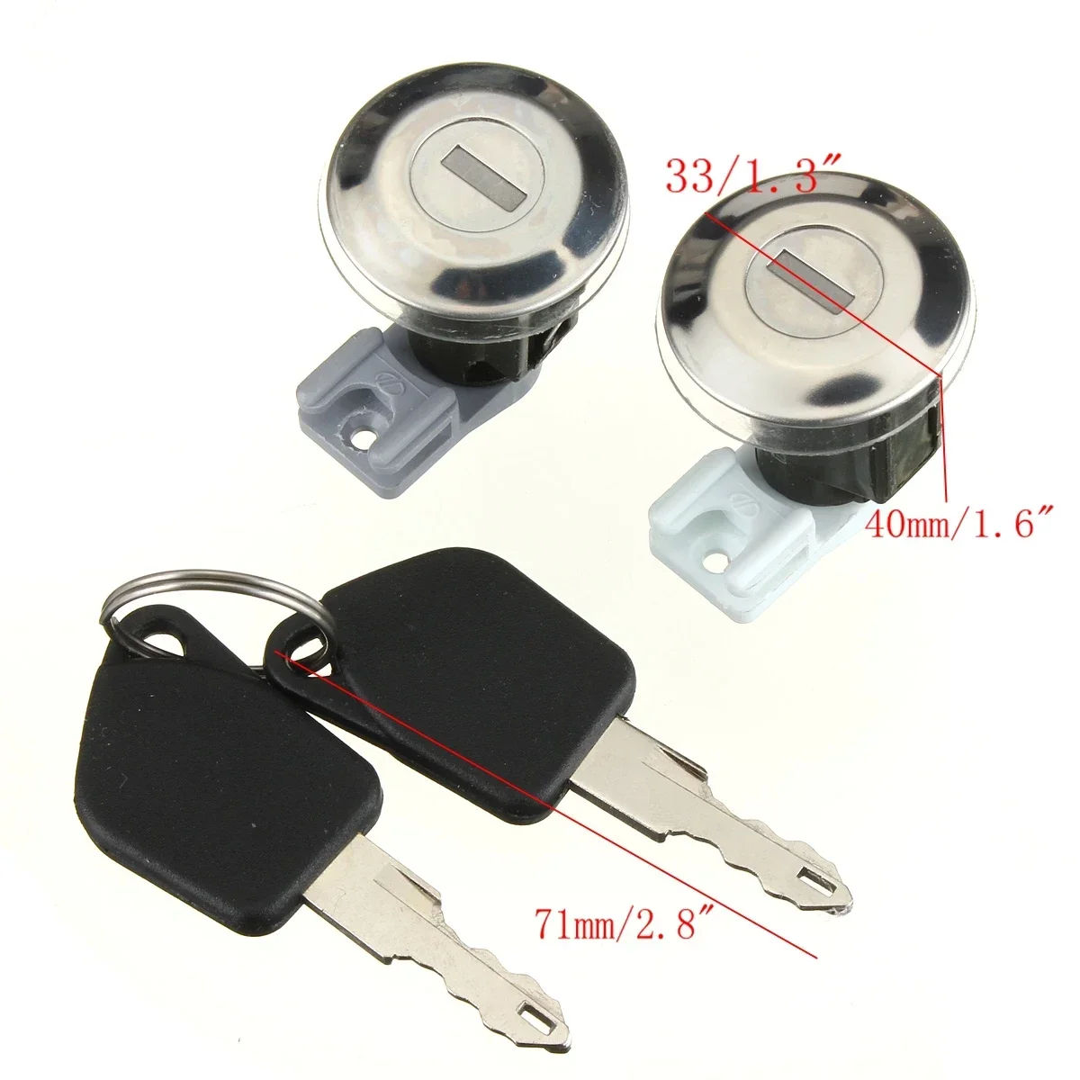 Juego de barriles de cerradura de puerta delantera con llaves, 2 uds., para Peugeot 106 MK2 1997-2004 205 405