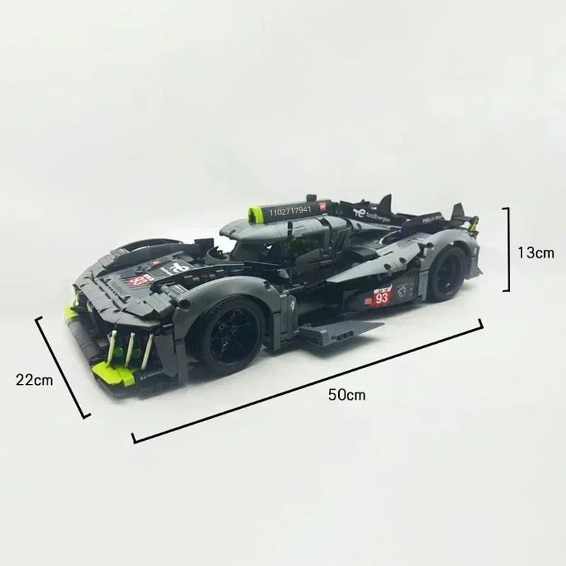 Blocks 1775pcs 9X8 24H Super Racing Car Building Toy Hybrid Hypercar Model Kids Adult Gifts Compatible 42156