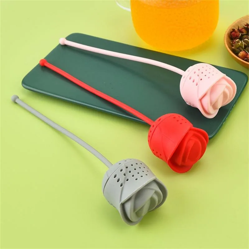 Teapot New Creative Tea Leaf Strainer Tea Bag Detachable Tea Filter Silicone Tea Filter Multi-color Optional Tea Making Tools