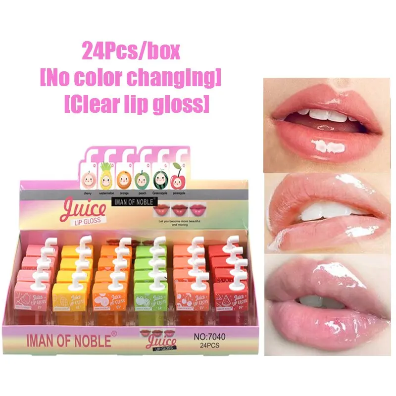 Lip Oil Clear Gloss 24/36pcs Bulk Vitamin E Lip Glaze Lipstick Wholesale Lipgloss Liquid Lip Balm Free Shipping Shine Lip Care