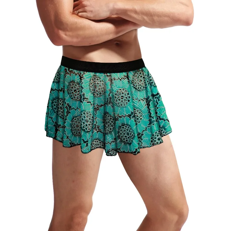 Unisex Pleated Mini Skirt with Elastic Waist