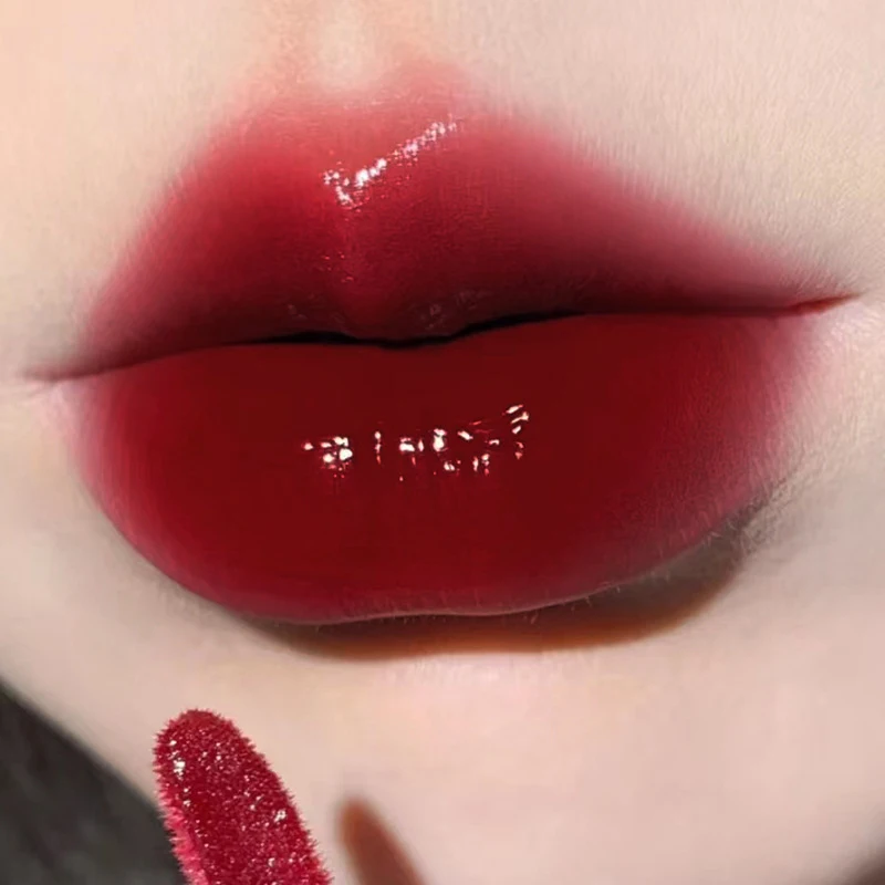 Nieuwe Jelly Spiegel Lip Glazuur Water Lipgloss Rode Sexy Lip Tint Vloeibare Lippenstift Hydraterende Langdurige Natuurlijke Schoonheid Lip Make-Up