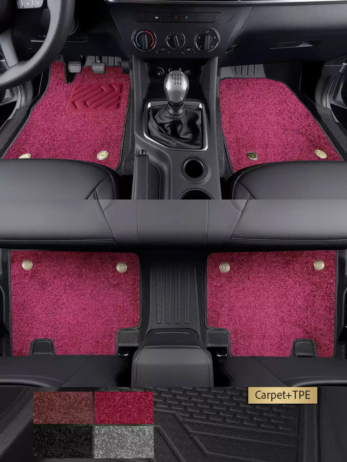 Left-Hand Drive Car Custom Fit Floor Mat For Great Wall Wingle 7 2025-2026 Waterproof Wear-Resistant Odorless Full Coverage Mat