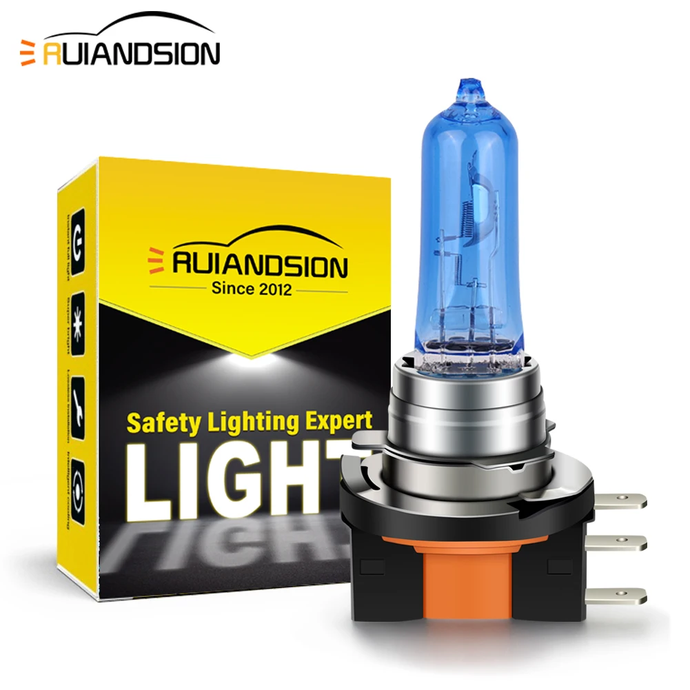 

Ruiandion H15 Car Headlight Halogen lamp Daytime Light Design High Beam Low Beam 12V 15/55W White 6000K Warm White 4300k