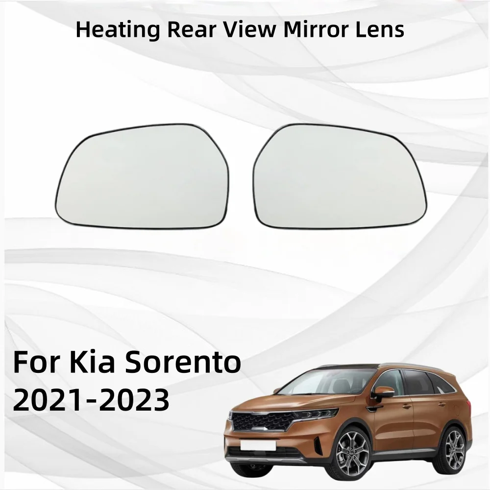

Car Accessories Exterior Components Decorate For Kia Sorento 2021 2022 2023 Heating Rear View Mirror Lens Car Heated Wide Angle