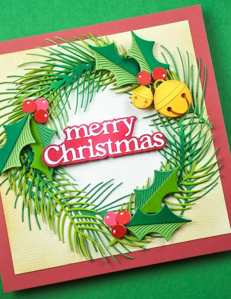 أشجار دائمة الخضرة قطع معدنية يموت DIY بها بنفسك خردة الحجز الحرف يموت قطع الإستنسل صانع ألبوم صور قالب اليدوية الديكور