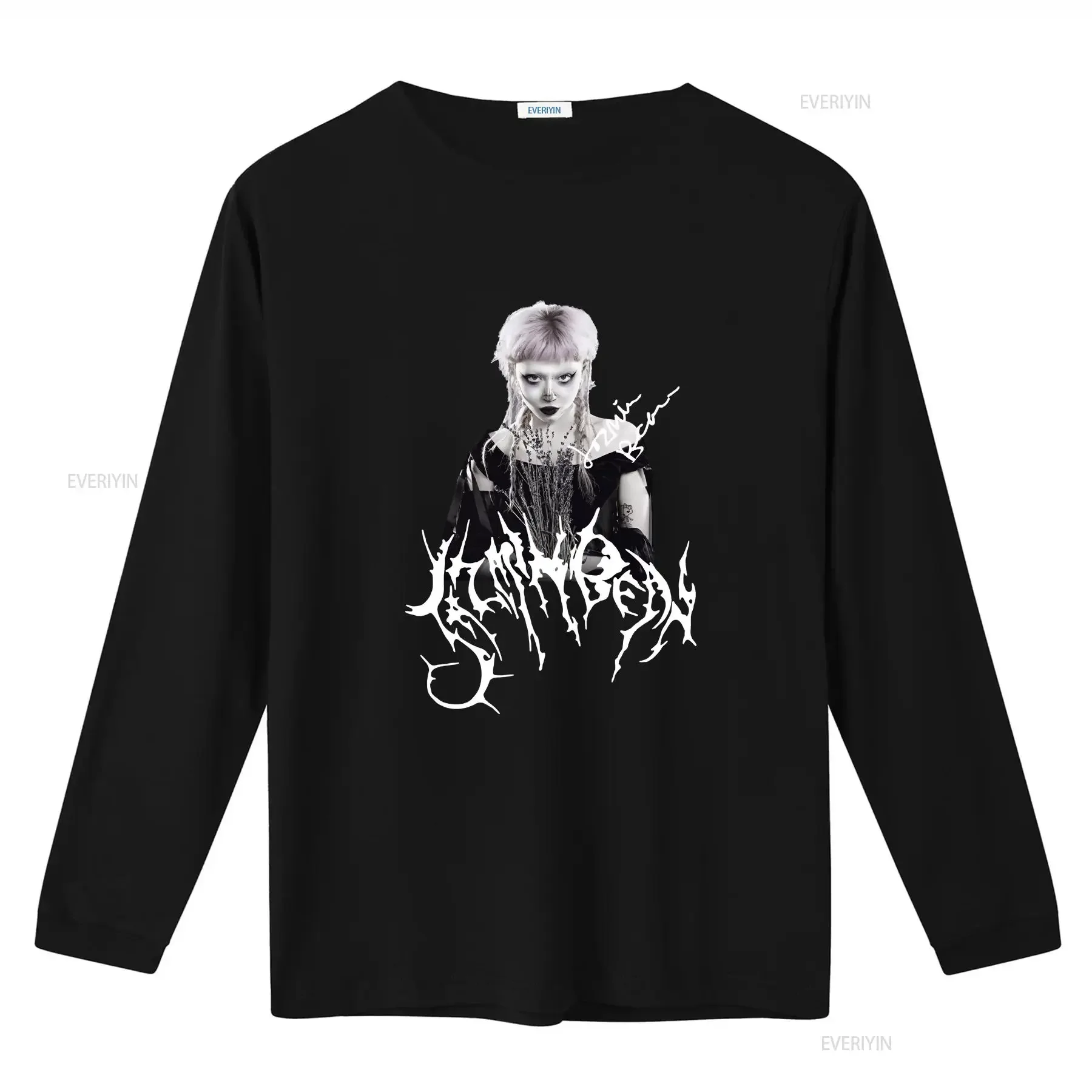 حار Jazmin Bean تي شيرت جديد أسود جميع الحجم A741 خمر غسلها تنوعا الشارع الشهير الرسم أنيق للارتداء اليومي