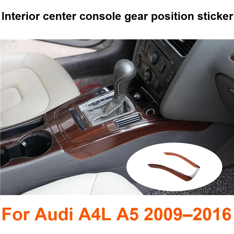 

For Audi A4L A5 2009–2016 Carbon Fiber Gear Shift Panel Cover Center Console Decoration Trim Kit Interior Tuning Accessories