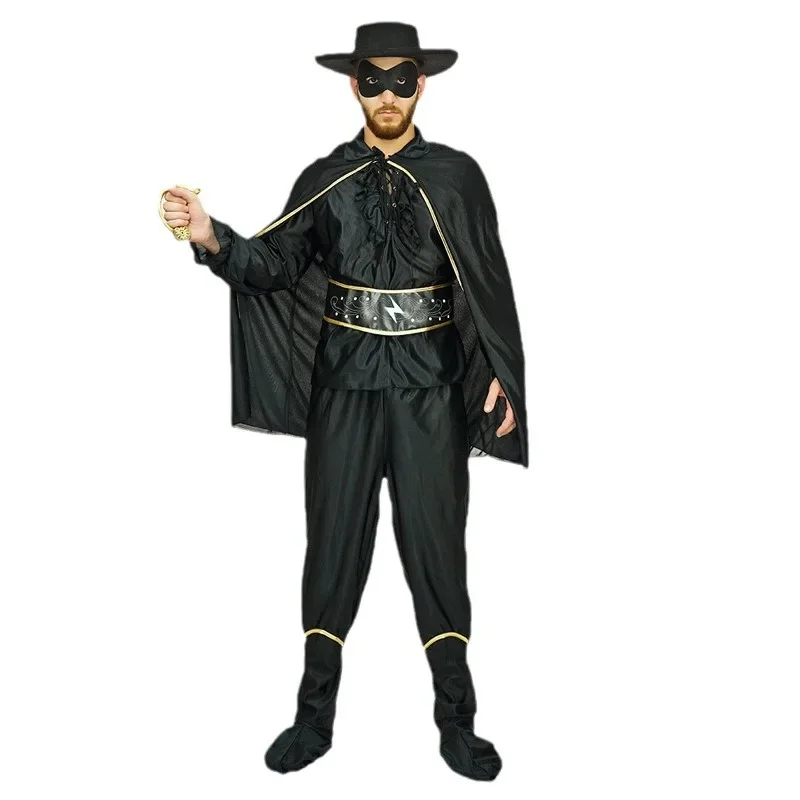 

Black Thief Cosplay Costume Men Halloween Cosplay Anime Cartoon Robber Stage Performance Wear Party Dress Up Suit Adult 2024