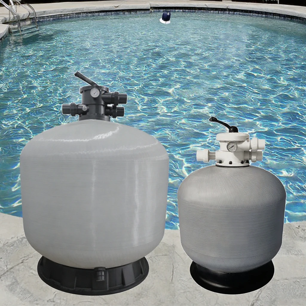 Glass Fiber Sand Filtration tank System for Swimming Pool Water Circulation, Cleaning, and Vacuum Suction view 3