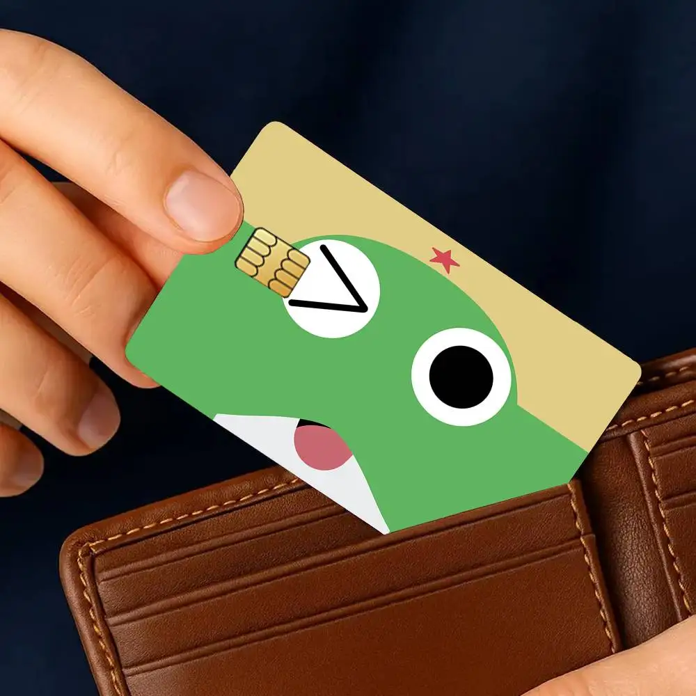 Anime K-Keroro Credit Card Stickers Skin for Bank Debit Decorative Protection 4PCS Anti-scratch Waterproof