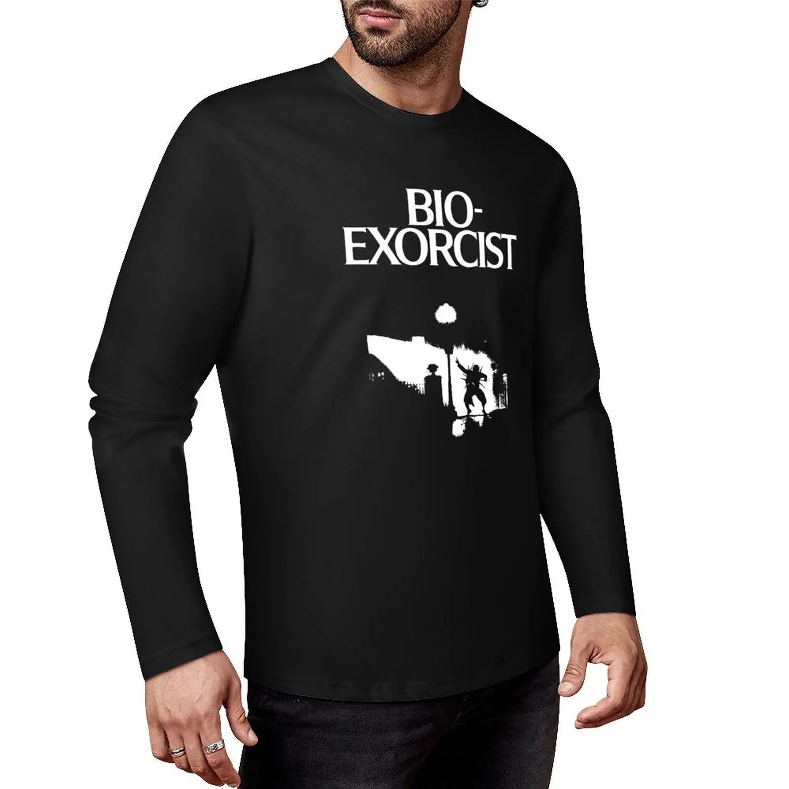 

Bio-Exorcist Long T-Shirt tops hippie clothes shirts graphic tees Men's cotton t-shirt