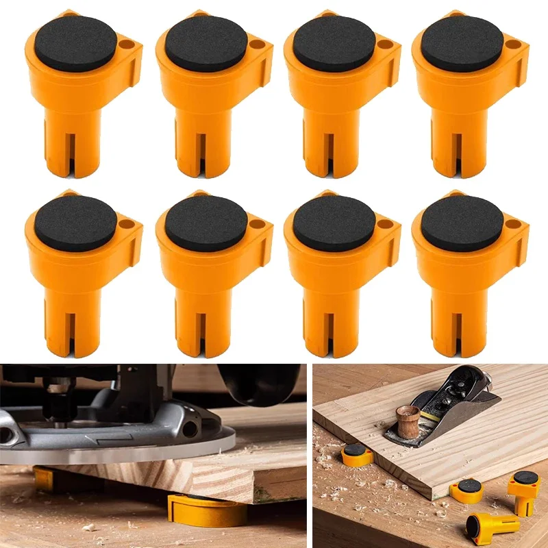 8Pcs Workbench Peg Brake Stops Clamp 19/20mm Dogs Woodworking Table Limit Block Workbench Workshop Tools