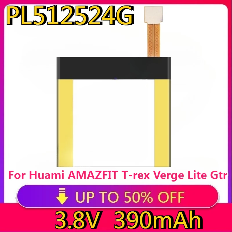 

New PL512524G PL502524V Battery For Huami AMAZFIT T-rex Verge Lite Gtr A1918 A1808 A1801 A1811 Smart Watch Batterie