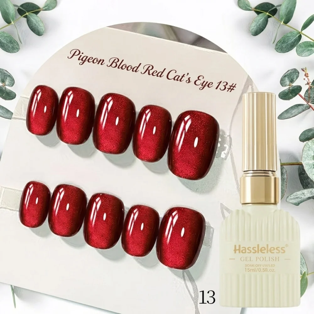 Hassleless #22 Jelly Caramel Brown UV Gel 15ml, 3-Layer Gradient Sheer Tone, Soak-Off Glossy Gel for Salon & Home DIY Nails