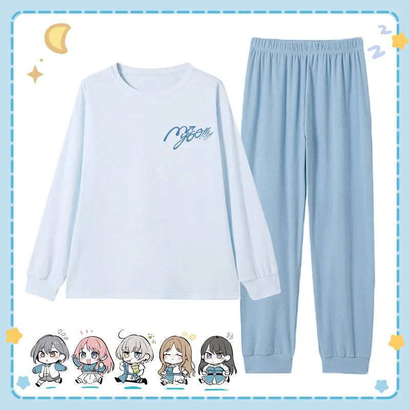 

Аниме BanG Dream! Домашняя одежда It's MyGO Tomorin Chihaya Anon, женские пижамы на осень и зиму, теплая ночная рубашка, повседневные пижамы с героями мультфильмов