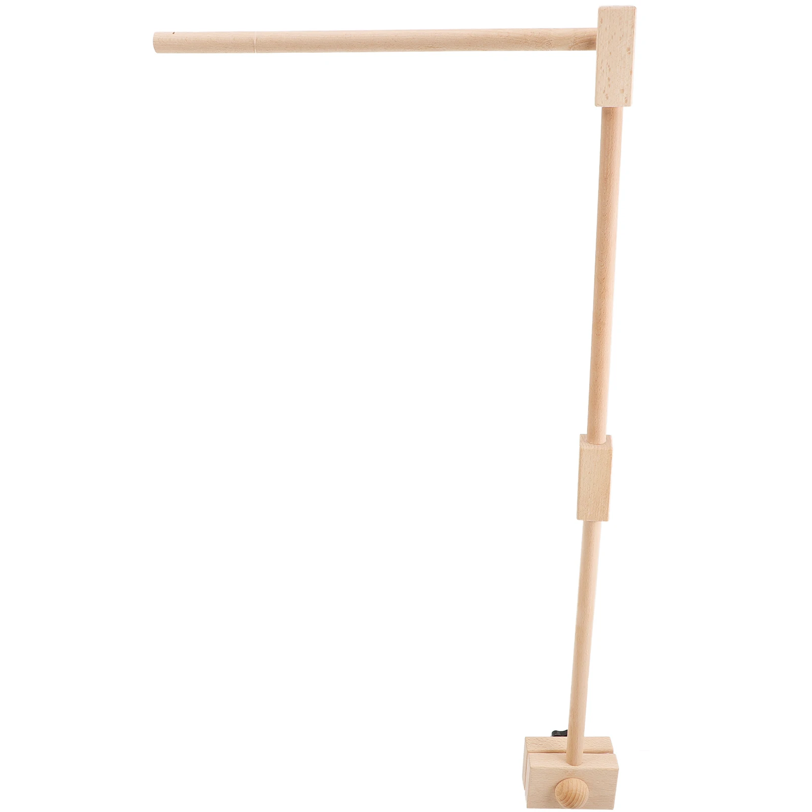 

Crib Mobile Arm Wood Stand Bracket Square Holder Baby Nursery Accessories Removable Wooden Bell Infant Toys Bed Rattle