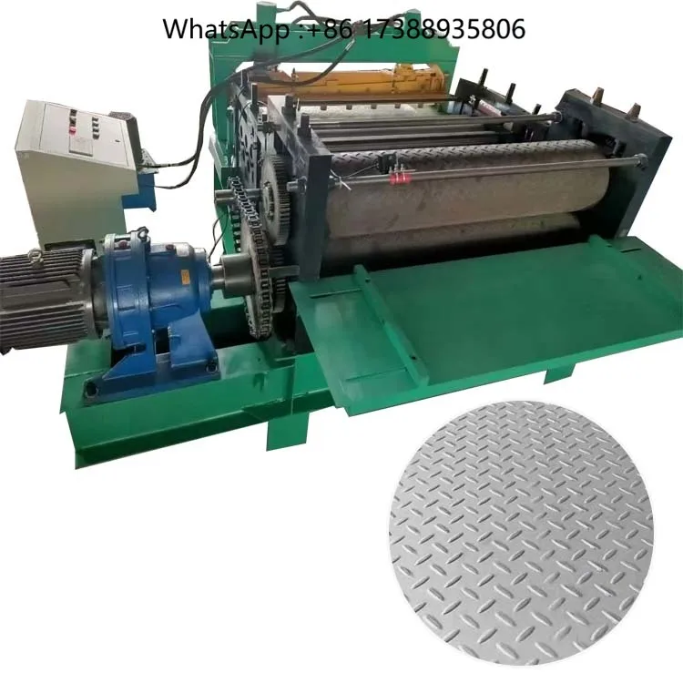 Customized Metal Steel Plate Embossing Machine, Leveling Embossing Machine, Plate Pattern Pressing Equipment