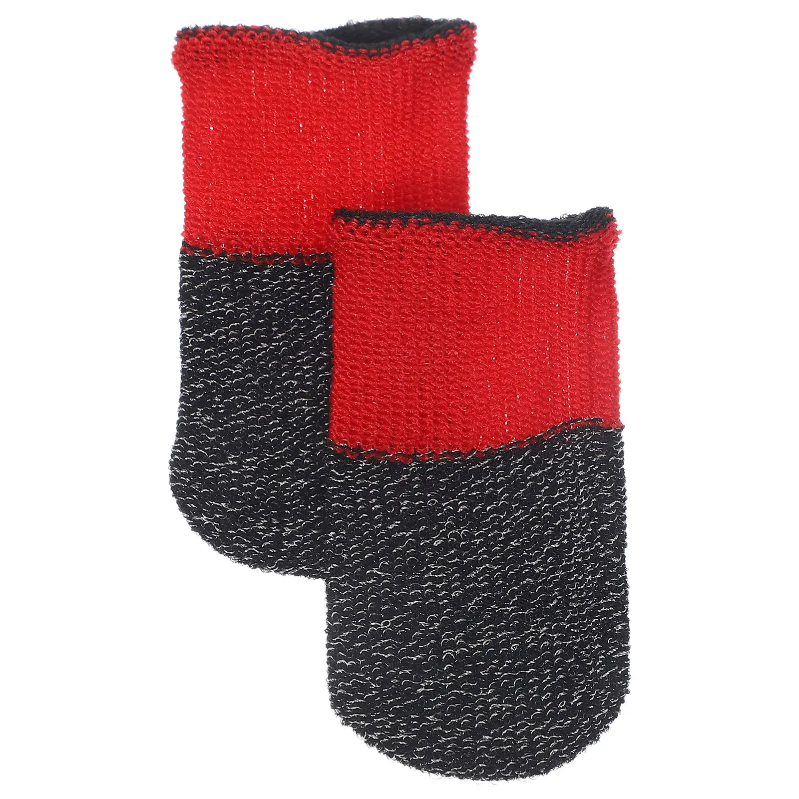 قطعتان من أكمام أصابع الألعاب رفيعة للغاية وقابلة للتنفس ومضادة للانزلاق للتحكم في صنبور شاشة الهاتف المحمول