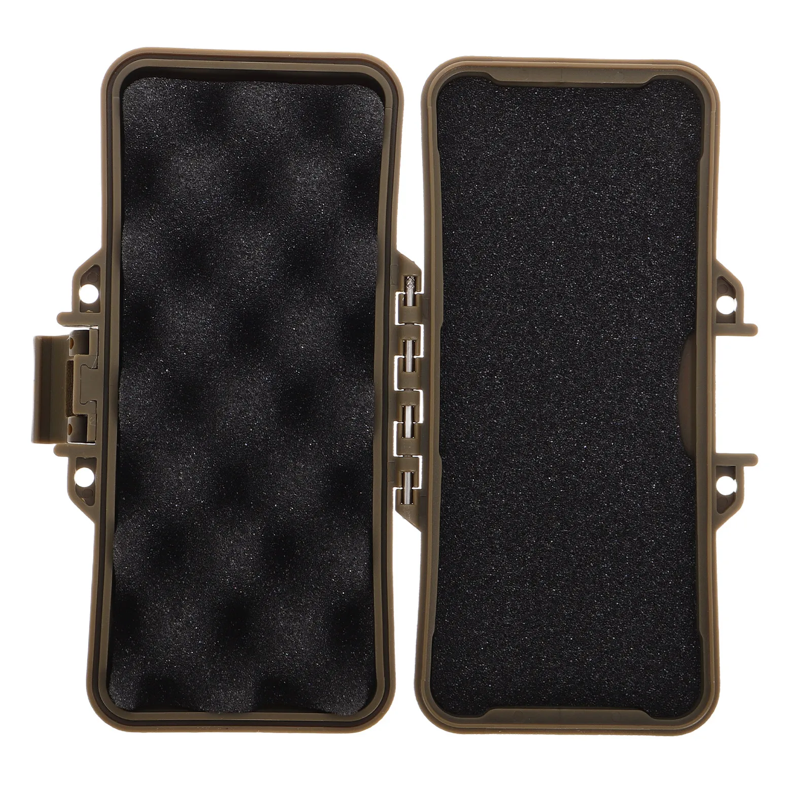 Outdoor Tactical Equipment Storage Box Matte Shockproof Plastic Tool Case Foam Lined Camping Hiking Emergency Storage Container