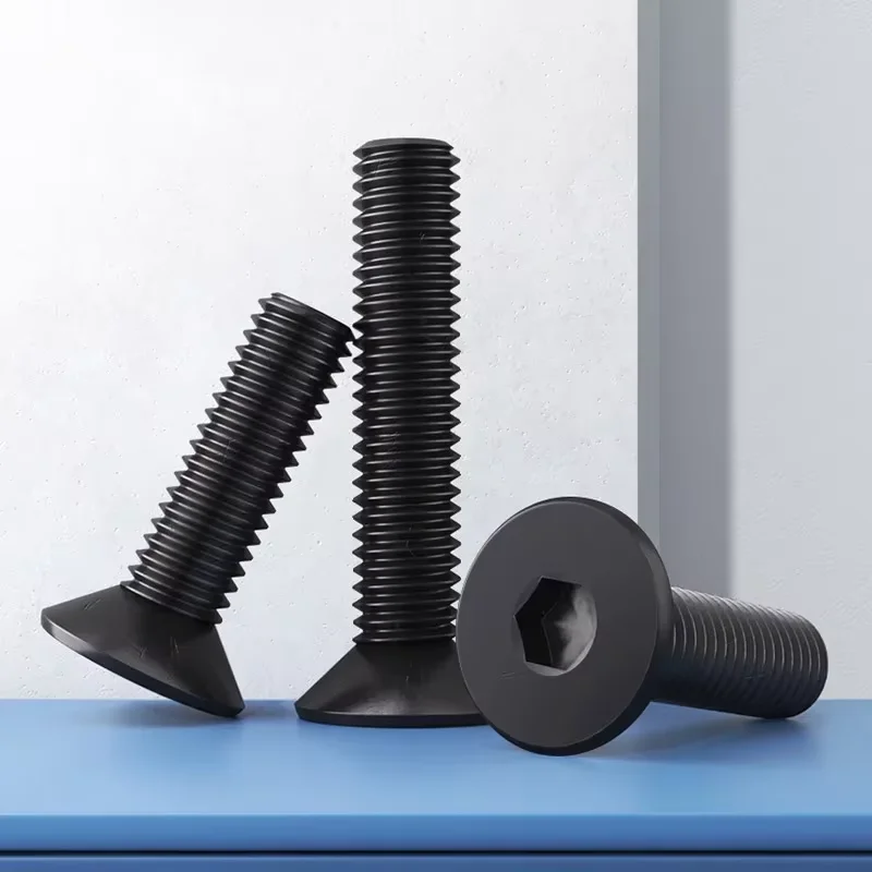 BSW 1/8 5/32 3/16 1/4 5/16 3/8 Grade 10.9 Carbon Steel Inch Hexagon Socket Flat Countersunk Screw Bolt