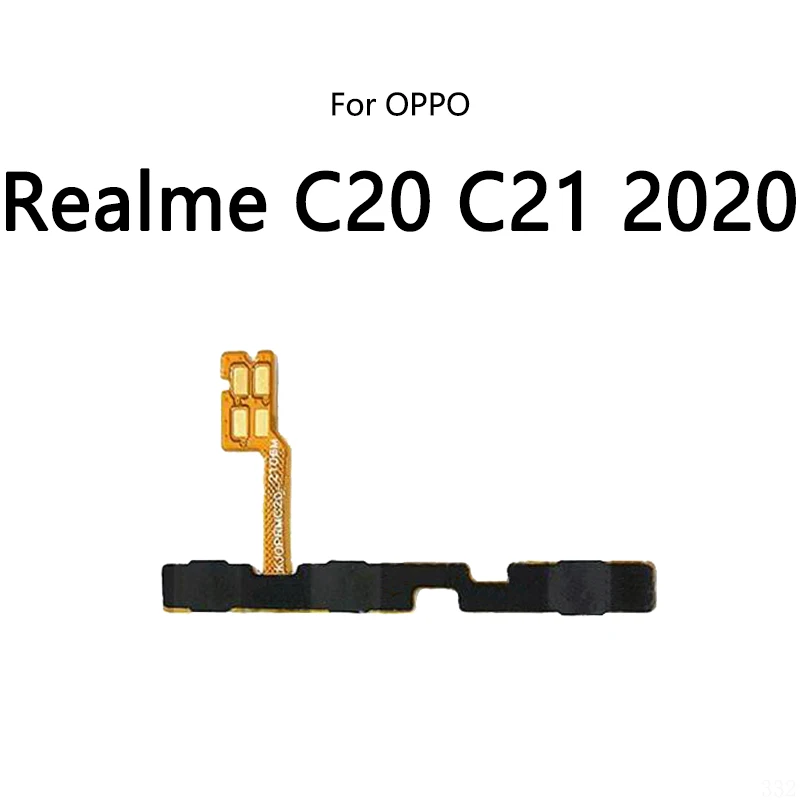 Przycisk zasilania Przełącznik głośności Przycisk wyciszania Włączanie / Wyłączanie Elastyczny kabel do OPPO Realme C11 C12 C15 C20 C21 C21Y C25