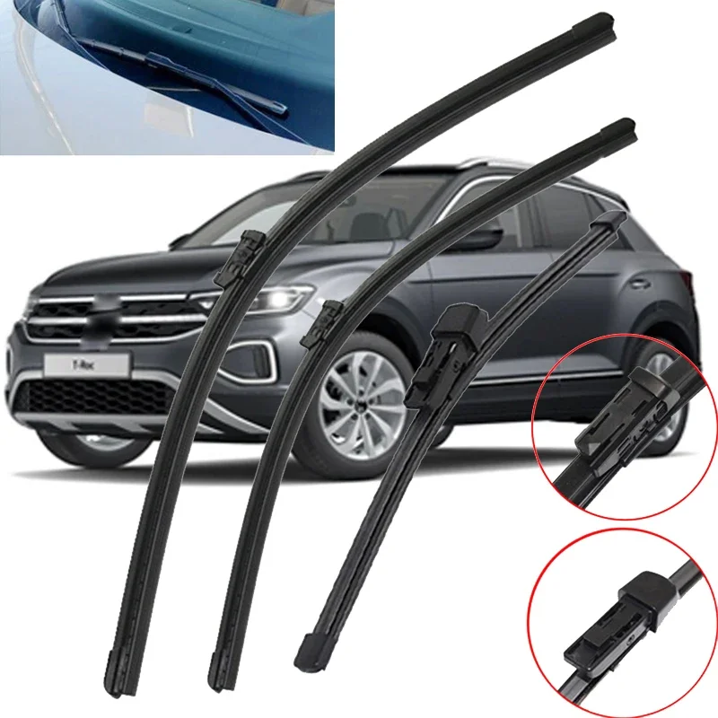 

Front and Rear Windshield Wiper Blade For VW T-Roc TROC A11 AC7 17-2021 Windscreen Window Back Brushes Glass Blades Accessories