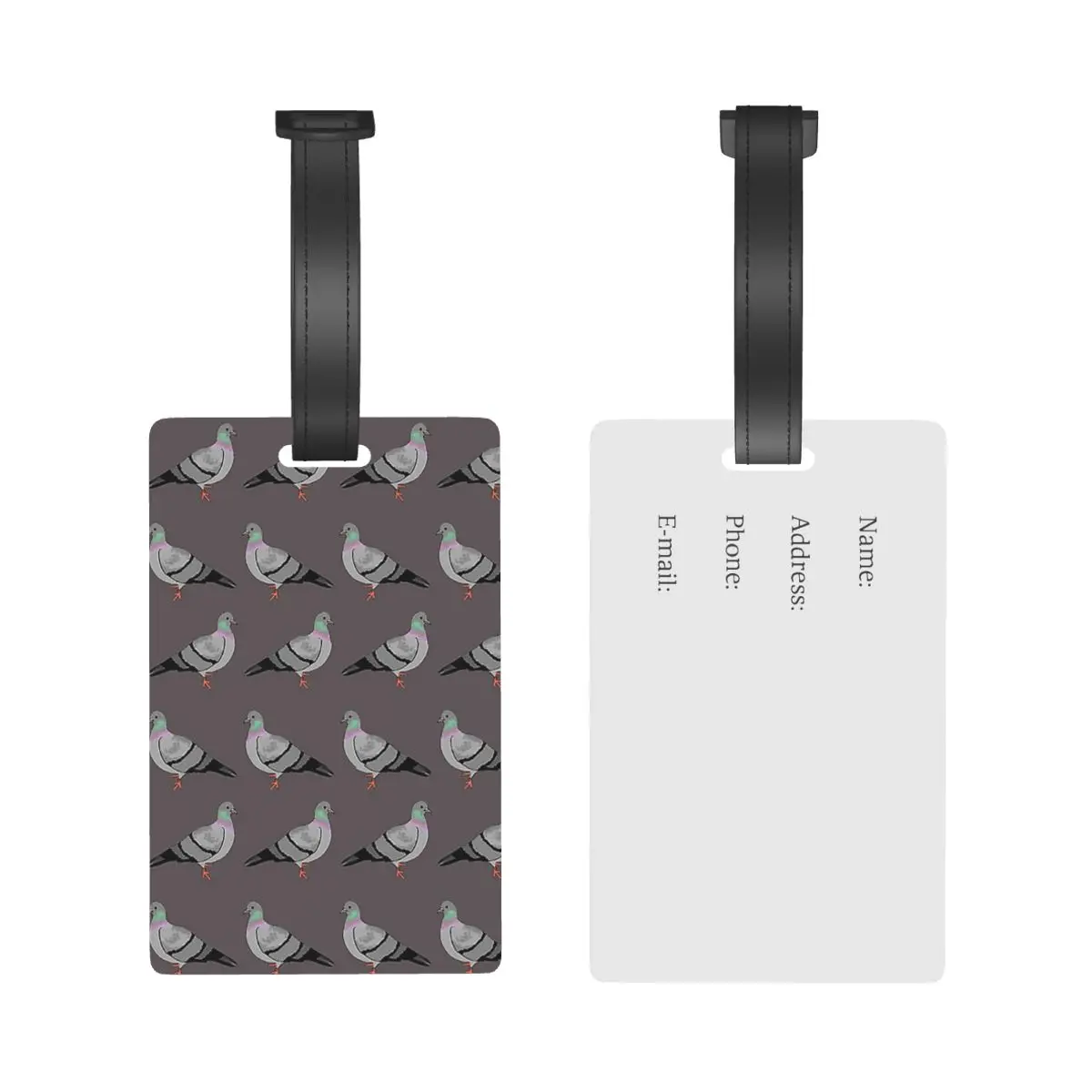 Pigeon Walk Luggage Tags Suitcase Accessories Travel PVC Fashion Baggage Boarding Tag Portable Label Holder ID Name Address