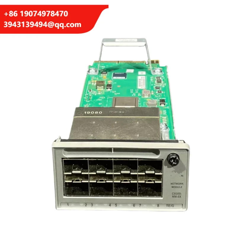 C9300-NM-8X= Catalyst 9300 8X 10GE Network Module With RJ45 Connector Type And Fiber Optic Transceivers