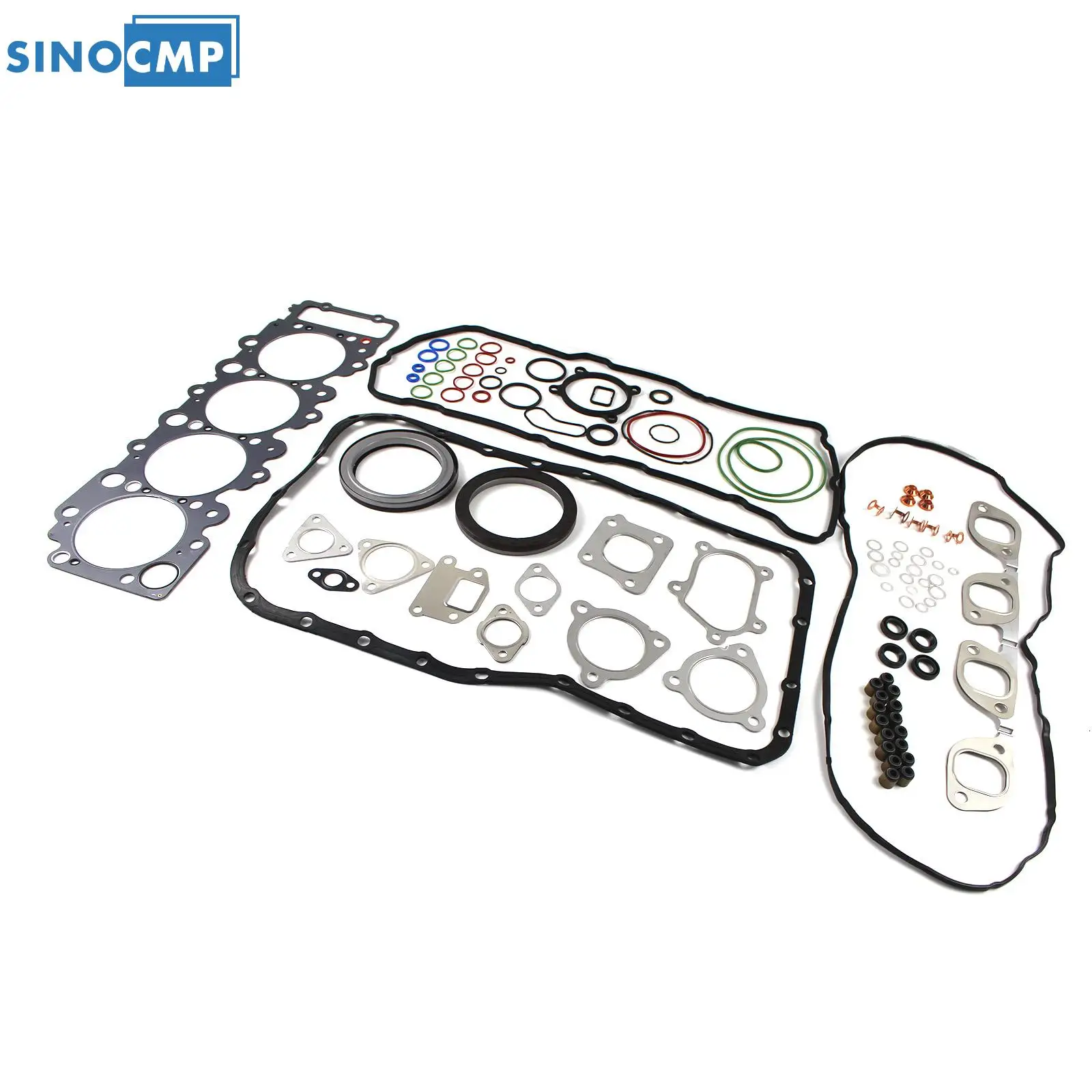 

5878150081 5878178650 4HK1 SINOCMP 1Set 700P Engine Overhaul Gasket Kit For Isuzu Truck NPR NQR 450 Chevrolet GMC 5.2L Diesel