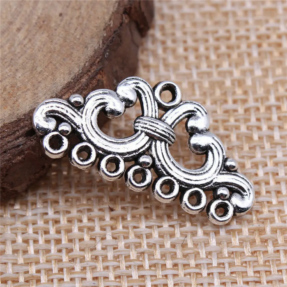 Men Accessories Porous Earring Connector Jewelry Making Supplies 14x28mm 10pcs