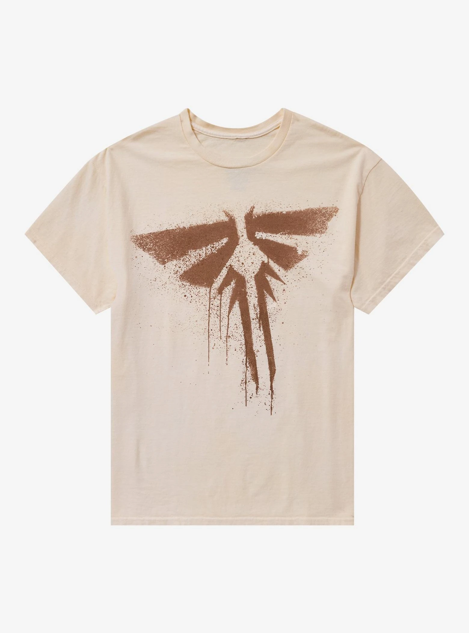 

"The Last of Us" Spray Painted Firefly T-shirt Summer Luxury Brand Cotton Men's and Women's T-shirt Short Sleeve