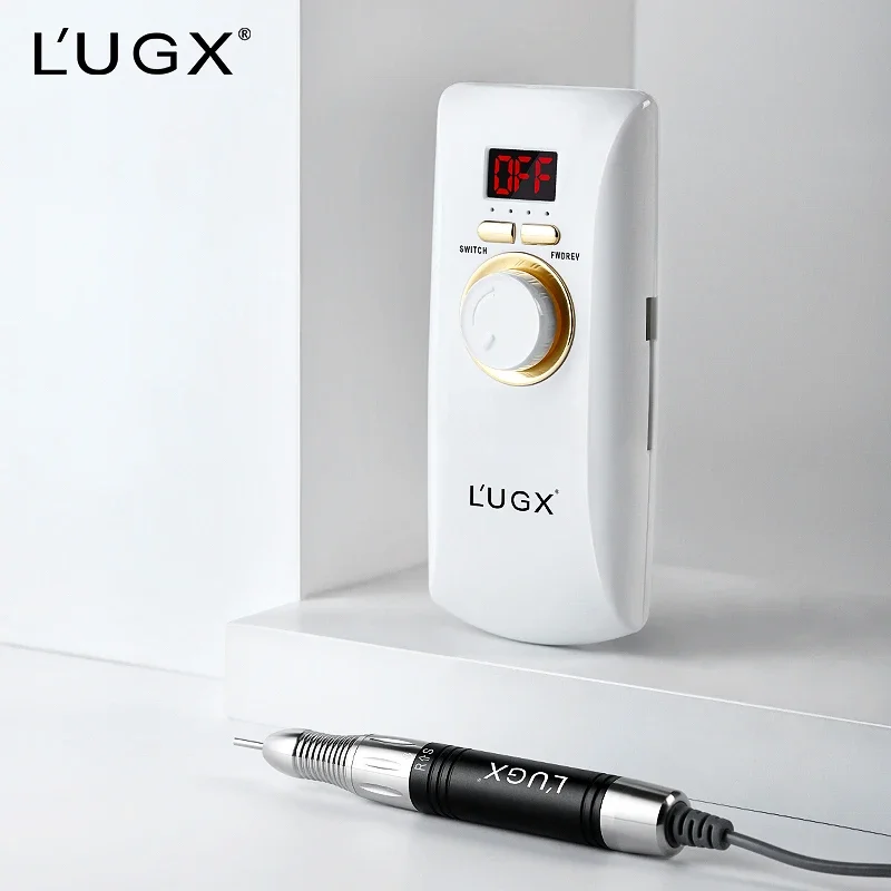 LUGX Wholesale Nails Equipment 30000rpm Acrylic Portable Rechargeable Professional Nail Drill Machine