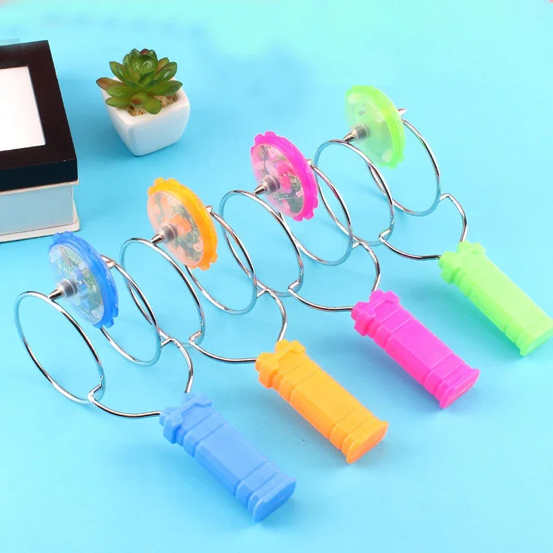 ليد ماجيك المغناطيسي مدار الغزل العلوي لعبة الإبداعية اليد مكرنك اللون مضيئة الغزل لعب للأطفال الهدايا